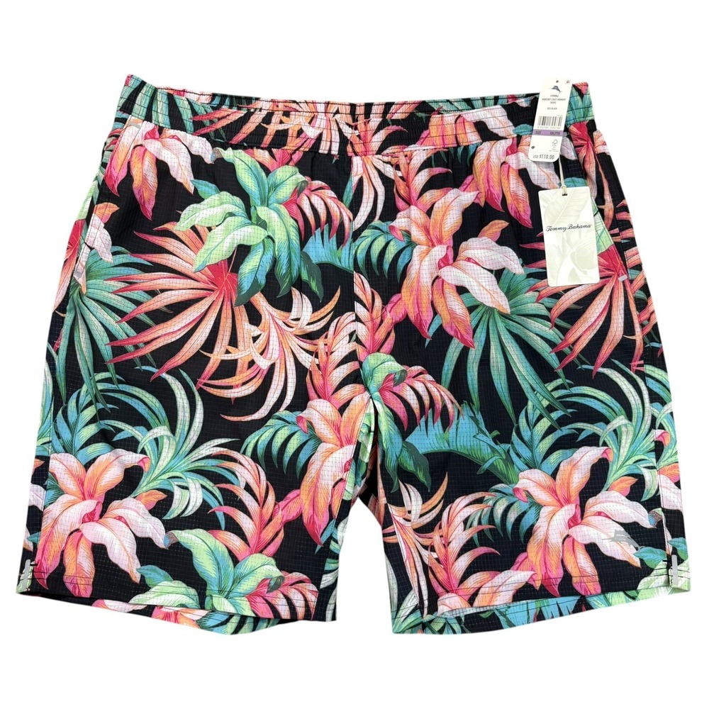 Tommy Bahama Island Zone Swim Trunks Mens 2XL Monterey Coast Hybrid Shorts NWT